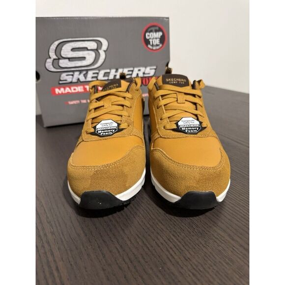 Women’s Skechers Work Uno SR Elainy Comp Toe shoes Sneakers 7 NIB - Picture 5 of 6